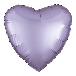 Аксессуары для праздников - Шарик воздушный Flexmetal Сердце сатин пастель лиловый 45 см (1204-0954)