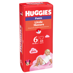 Подгузники - Подгузники-трусики Huggies Little Movers для девочек 6 M-Pack 15-25 кг 44 x 2 шт (5029054568217)