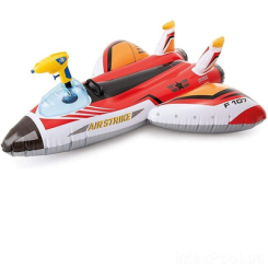 Для пляжу і плавання - Дитячий надувний плотик для катання Intex 57536 "Літак" (LI600329)
