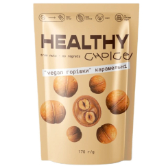 Сладости - Печенье Healthy choice Орешки карамельные с фундуком (4820237130433)