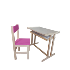 Дитячі меблі - Дитячий стілець і парта Игруша 60*40*10 см Різнокольоровий (ПА4)
