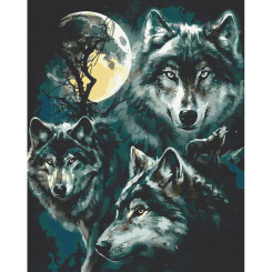 Товары для рисования - Картина по номерам Art Craft Семья волков 40 х 50 см (11640-AC) Товары для рисования - Картина по номерам Art Craft Семья волков 40 х 50 см (11640-AC)