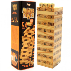 Настольные игры - Развивающая настольная игра "NUMBER TOWER" Danko Toys NT-01U Укр (35856)