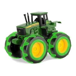 Транспорт і спецтехніка - Машинка Tomy John Deere Monster treads Трактор із колесами що світяться (46434B)