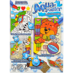 Товари для малювання - Водна розмальовка Danko toys Aqua painter Ведмедик з кубиками (AQP-01-06U) Товари для малювання - Водна розмальовка Danko toys Aqua painter Ведмедик з кубиками (AQP-01-06U)
