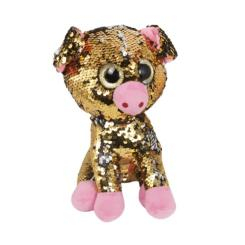 Мягкие животные - Мягкая игрушка Mic Глазастик в пайетках Свинка (C37828) (123665)