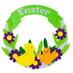 Аксессуары для праздников - Декор Apli Krapli Пасхальный венок №1 (Цыплята) (2252532854011)