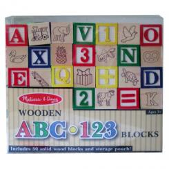 Розвивальні іграшки - Кубики Дерев яна англійська абетка та цифри (1900)