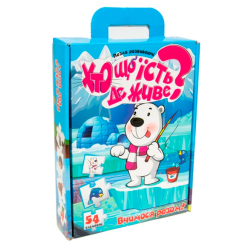 Пазлы - Пазл Strateg Кто что ест Где живет 54 елемента (30910)