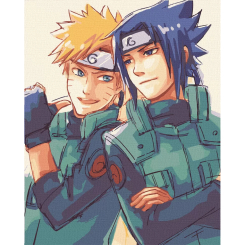 Товары для рисования - Картина по номерам Art Craft Наруто и Саске 40 х 50 см (10225-AC)