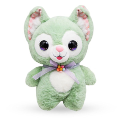 М'які тварини - М'яка іграшка Котик 23 см зелений MIC (M16112) (219256)