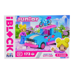 Конструктори з унікальними деталями - Конструктор IBLOCK Junior Kids hits Міський автомобіль (KH08/002/4)