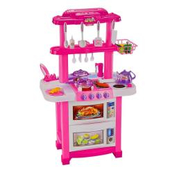 Детские кухни и бытовая техника - Игровой набор Shantou Jinxing Кухня Little chef розовая (768A/B/2)