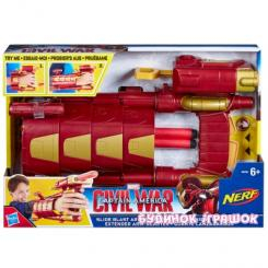 Помповое оружие - Бластер на руку Avengers серии Civil War Железный Человек (B5785)