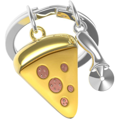 Брелоки - Брелок Metalmorphose Pizza with Pizza Cutter (8000020593043)
