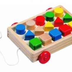 Розвивальні іграшки - Візок з фігурками Bino (80155)