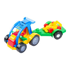 Машинки для малюків - Іграшкова сцецтехніка Авто-баггі з причепом Wader (39227)