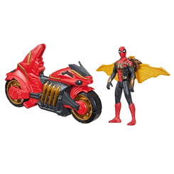Фигурки персонажей - Игровой набор Spider-Man на мотоцикле (F1110)