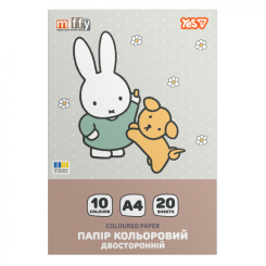 Наборы цветной бумаги и картона - Бумага цветная Yes Miffy двухсторонняя 20 листов (955495)