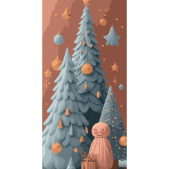Товары для рисования - Картина по номерам Art Craft Сказочные елки 40х80 см (16508-AC)