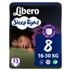 Товары по уходу - Подгузники-трусики Libero Sleep Tight 8 16-30 кг 13 шт (7322541193854)