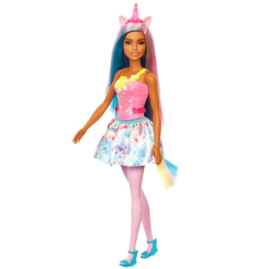 Куклы - Кукла Barbie Дримтопия Единорог в светло-розовом стиле (HGR21)