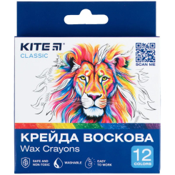 Канцтовары - Мел восковой Kite Classic 12 цветов (K-070)