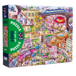 Пазли - Пазл De.tail Місто 1000 деталей (DT1000-13) Пазли - Пазл De.tail Місто 1000 деталей (DT1000-13)