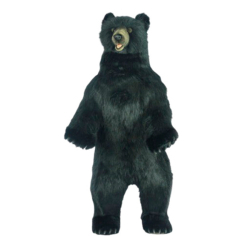 М'які тварини - М'яка іграшка Hansa Чорний ведмідь 150 см (4806021971642)