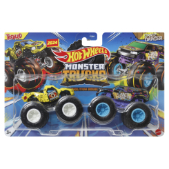 Автомоделі - Набір машинок Hot Wheels Monster Trucks Crate danger (FYJ64/HWN57)