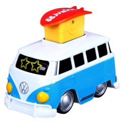 Машинки для малюків - Машинка Bb junior Volkswagen Samba Press and go блакитна (16-85110/16-85110 blue)