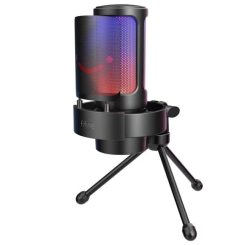 Мікрофони - Мікрофон студійний контенсаторний Fifine чорний (A8V)