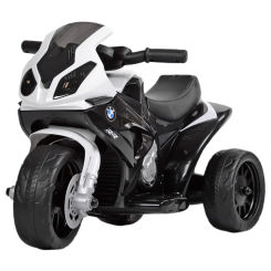 Електромобілі - Електромотоцикл Bambi Racer чорно-білий (JT5188L-2)