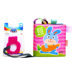 Развивающие игрушки - Мягкая книга Книжковий хмарочос Шурхотелка Зайчик (3761)