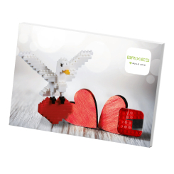 Конструкторы с уникальными деталями - Конструктор BRIXIES Открытка Птичка 70 деталей (220.032)