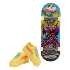 Антистресс игрушки - Скейт для пальчиков Hot Wheels Tony Hawk Неон Draggin' Bones (HPG21/2)