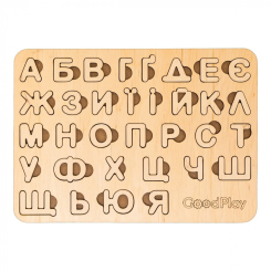 Розвивальні іграшки - Пазл-сортер Good Play Абетка дерево (PS-4-007) Розвивальні іграшки - Пазл-сортер Good Play Абетка дерево (PS-4-007)