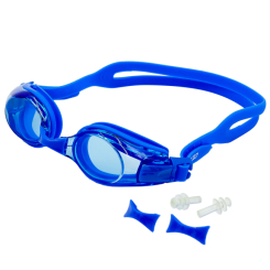 Для пляжу і плавання - Окуляри для плавання з берушами SAILTO 1601AF Синій