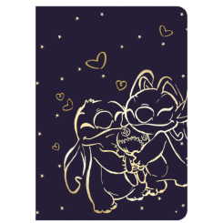 Канцелярские товары - Тетрадь CoolPack Stitch black А5 60 листов в линию (96281PTR)