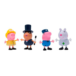 Фігурки персонажів - Набір фігурок Peppa Pig Коли я виросту друзі Пеппи (97091)