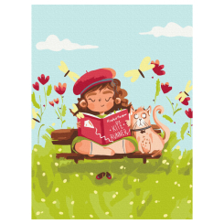 Товари для малювання - Картина за номерами Brushme Фея на канікулах (KBS0124) Товари для малювання - Картина за номерами Brushme Фея на канікулах (KBS0124)