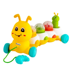 Розвивальні іграшки - Іграшка музична Baby Team Повзунчик жовтий (8659/1)