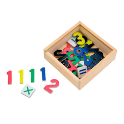 Обучающие игрушки - Обучающий набор Viga Toys Магнитные цифры и знаки 37 элементов (50325)