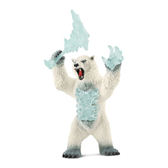 Фигурки персонажей - Игровой набор Schleich Eldrador creatures Медведь снежной бури (42510)