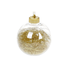 Аксесуари для свят - Куля новорічна BonaDi D-10 см Золото (182-124) (MR62883)
