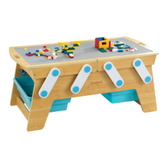 Дитячі меблі - Набір KidKraft Будівельні блоки із ігровим столом (17512)