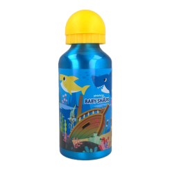 Ланч-бокси, пляшки для води - Пляшка для води Stor Baby Shark 400 мл алюмінієва (Stor-13534)