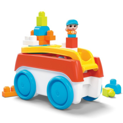 Развивающие игрушки - Тележка-каталка Mega Bloks Конструктор на колесах (HHN00)