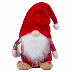 Аксессуары для праздников - Мягкая новогодняя игрушка Novogod'ko Гном с книгой (974636) Аксессуары для праздников - Мягкая новогодняя игрушка Novogod'ko Гном с книгой (974636)