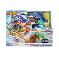Уцененные игрушки - Уценка! Игровой набор Hot Wheels Побег от акулы (FNB21)